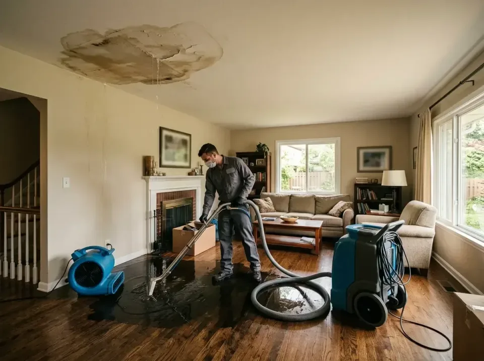 attic-pipe-burst-ceiling-drip-008 — frequently asked questions, Water Damage Restoration & Carpet Care in Arbutus, MD
